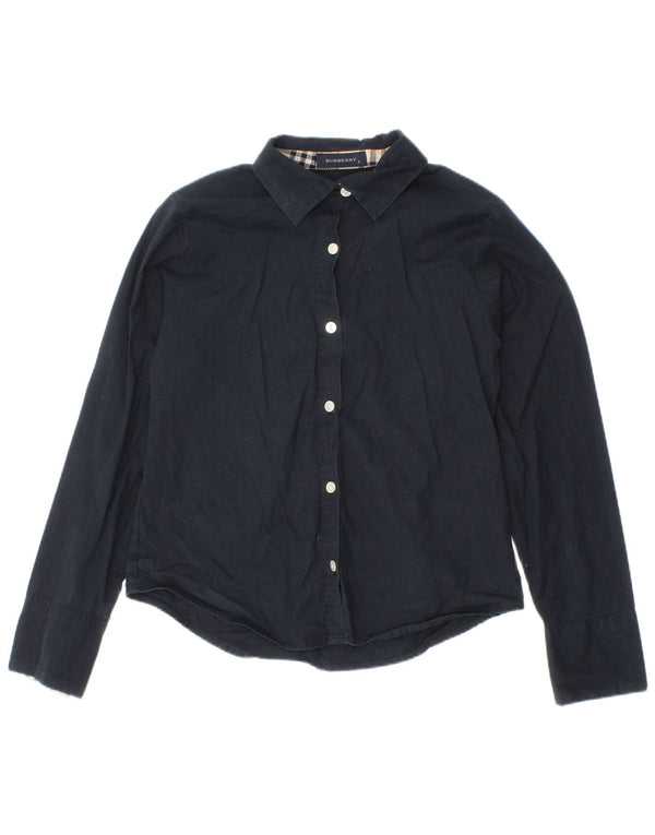 Burberry-Hemd für Mädchen, 7–8 Jahre, marineblau, Baumwolle, klassisch