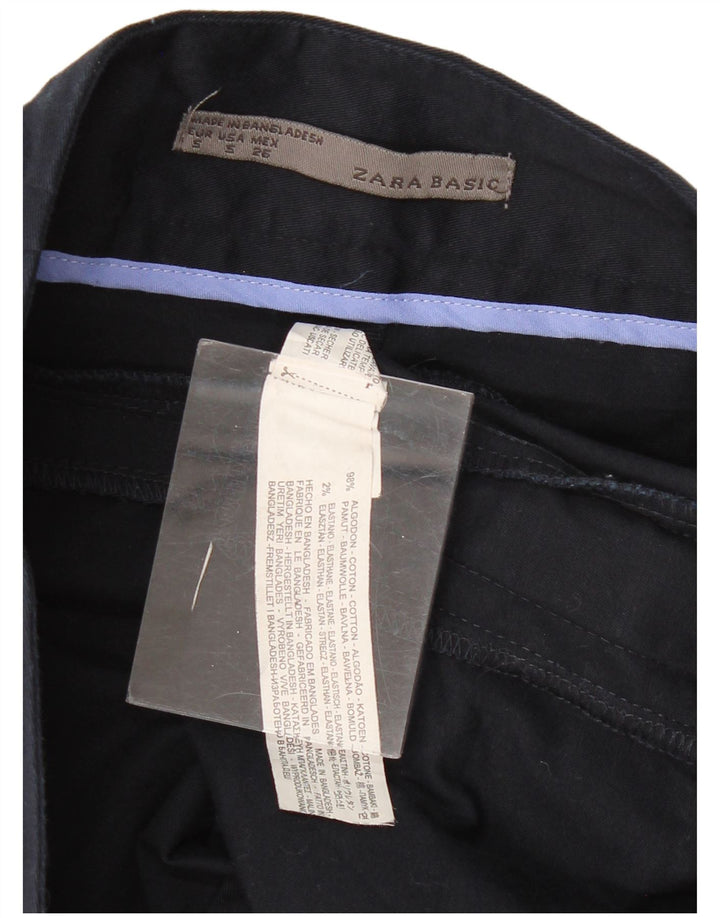 Gerader Rock für Damen von Zara, Größe S, Größe S, Marineblau, Baumwolle