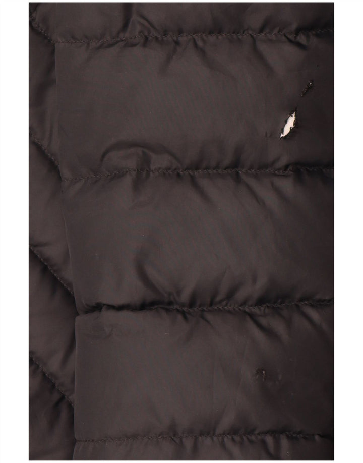 Tommy Hilfiger Damen gepolsterter Mantel UK 16 Large Schwarz Polyester