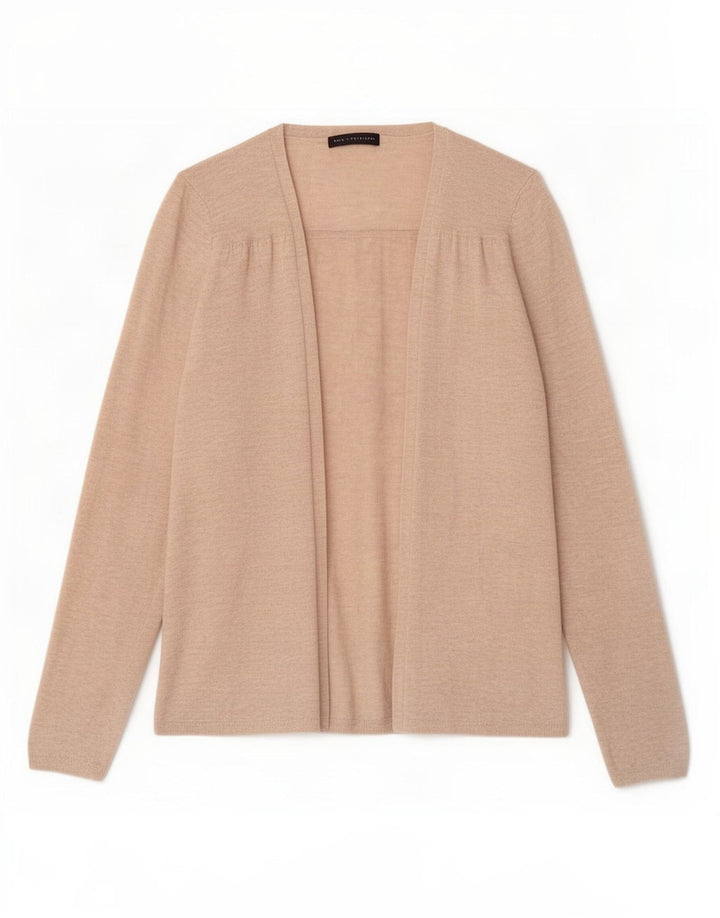 Marks & Spencer Offener Damen-Cardigan-Pullover UK 14 Mittelbeige