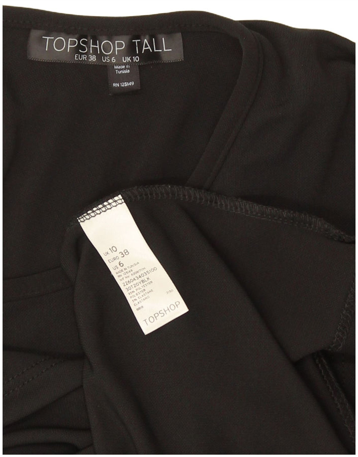 Topshop Damen-Bluse mit Fledermausärmeln, UK-Größe 40, Größe S, Schwarz, Polyester