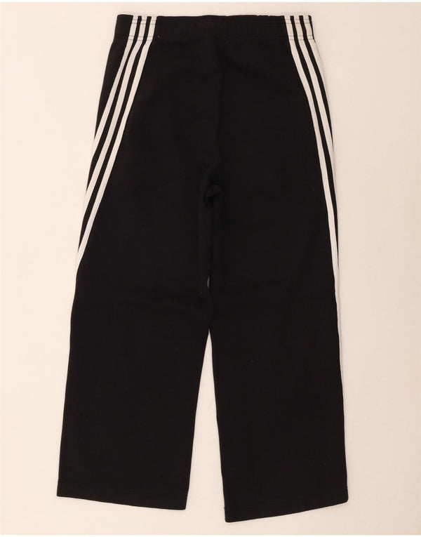 Adidas Damen Crop Trainingshose UK 8/10 Small Schwarz Baumwolle