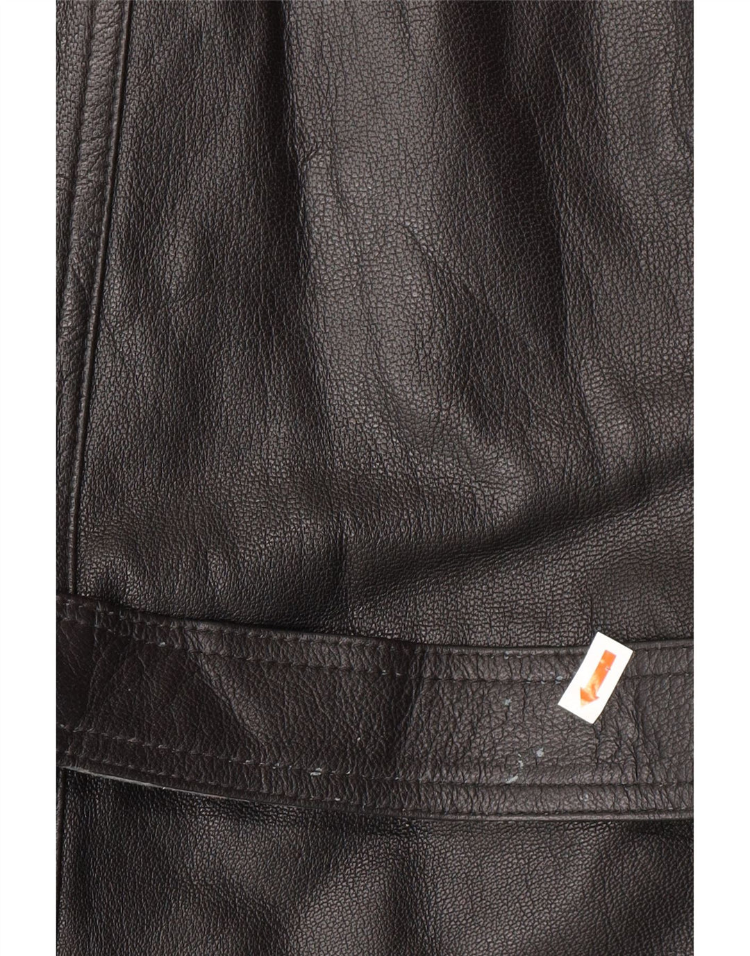 VINTAGE Herren Ledermantel IT 52 XL Schwarzes Leder