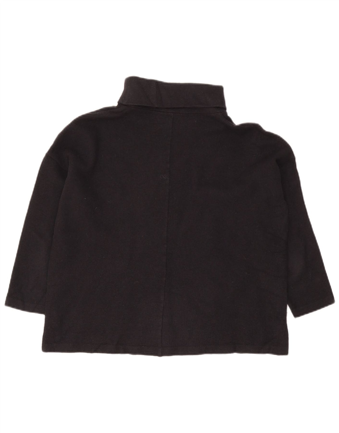 Cos Damen-Pullover mit Rollkragen, 3/4-Ärmel, UK-Gr. 14, mittelmarineblaue Wolle