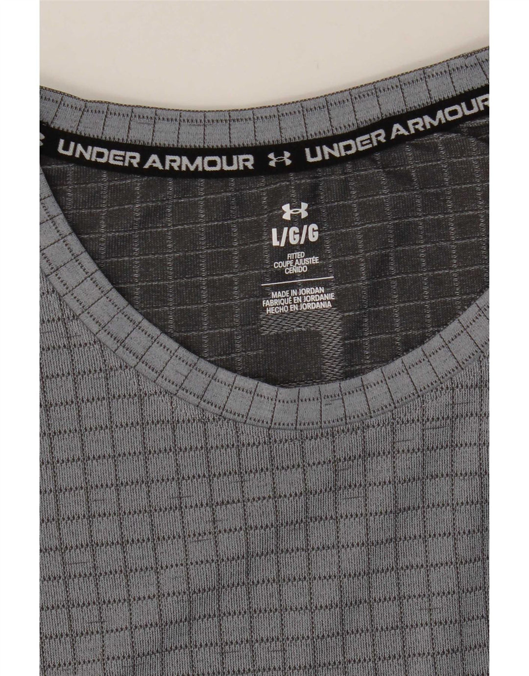 Under Armour Herren T-Shirt Top Large Grau kariert