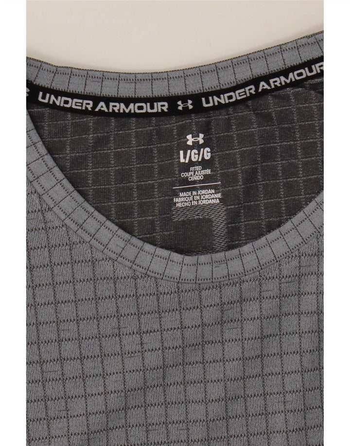 Under Armour Herren T-Shirt Top Large Grau kariert