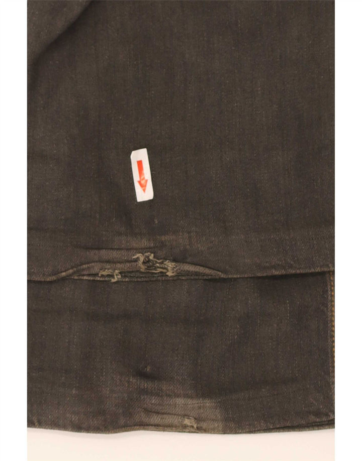 Diesel Herren Straight Jeans W31 L36 Khaki Baumwolle