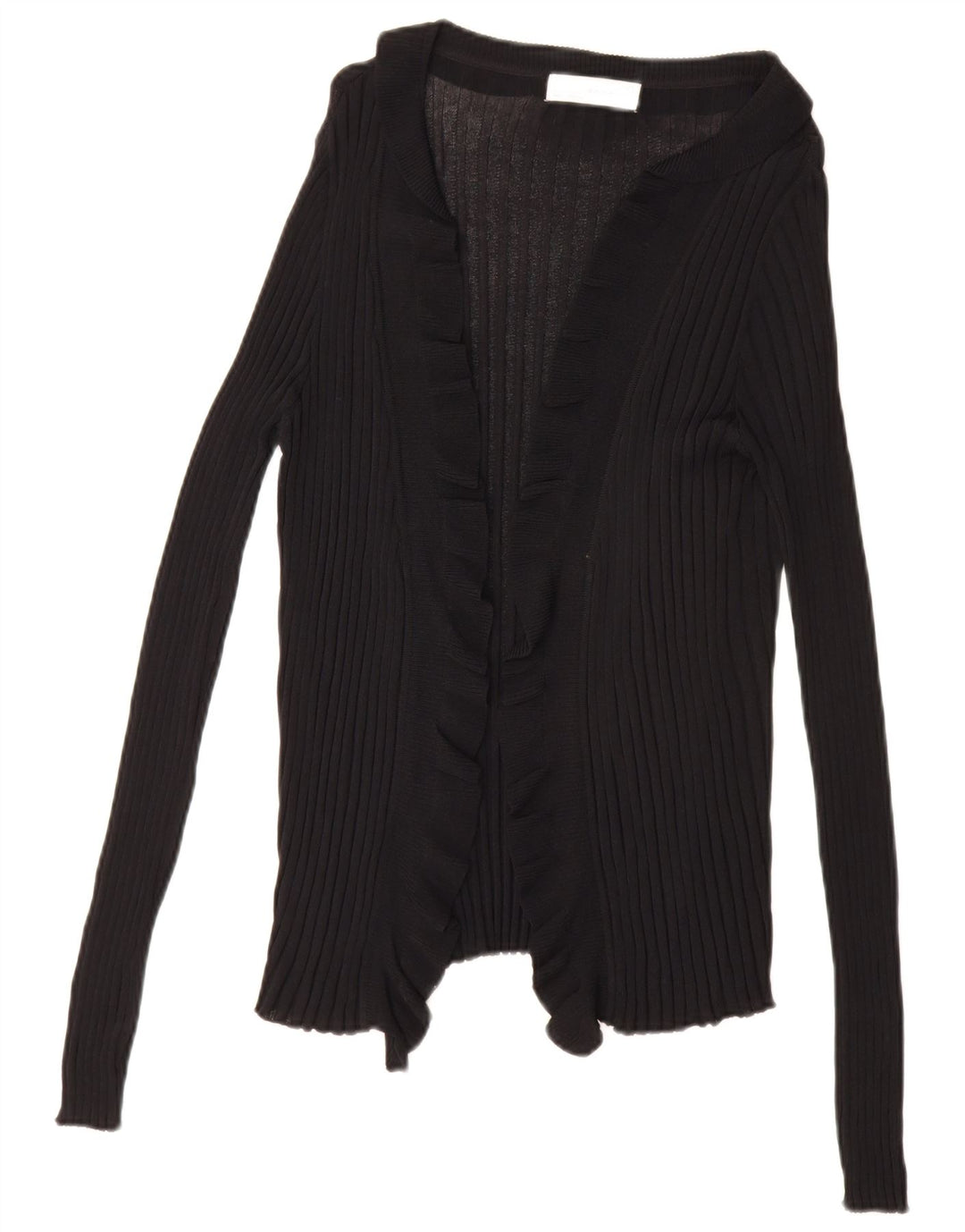 Offener Cardigan-Pullover für Damen von Zara, Gr. 40, Größe L, Schwarz