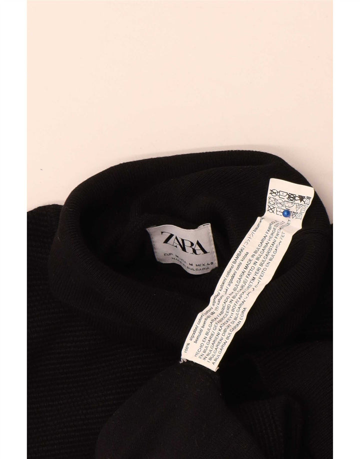 Zara Damen-Pullover mit Rollkragen, Gr. 14, mittelschwarz, Baumwolle