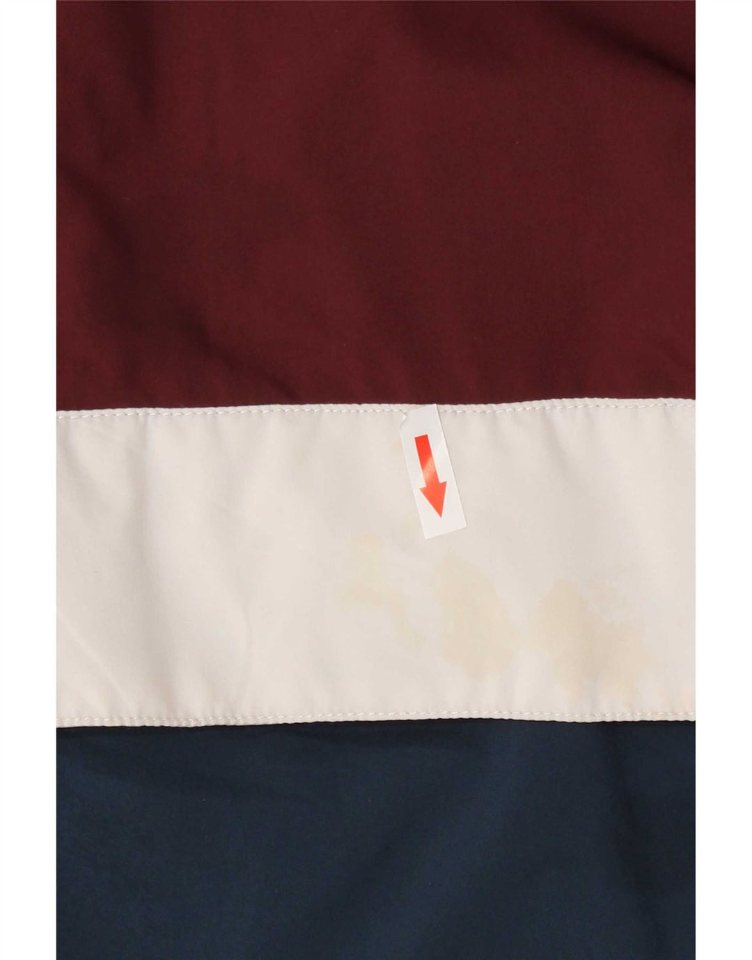 Vans Herren Kapuzenpullover Regenjacke UK 38 Mittel Burgund Farbblock