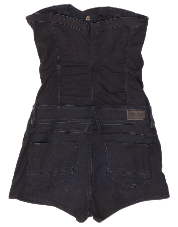 G-Star Damen Trägerloser Playsuit UK 12 Medium Marineblau Lyocell