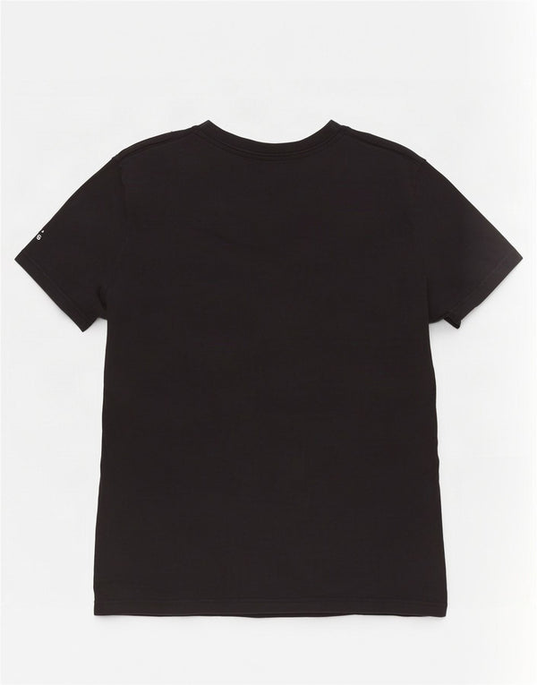 Adidas Damen Slim Fit Graphic T-Shirt Top UK 20/22 XL Schwarz Baumwolle