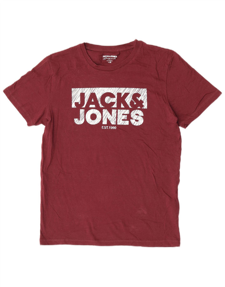 Jack & Jones Herren-T-Shirt mit Grafik, mittelbraune Baumwolle