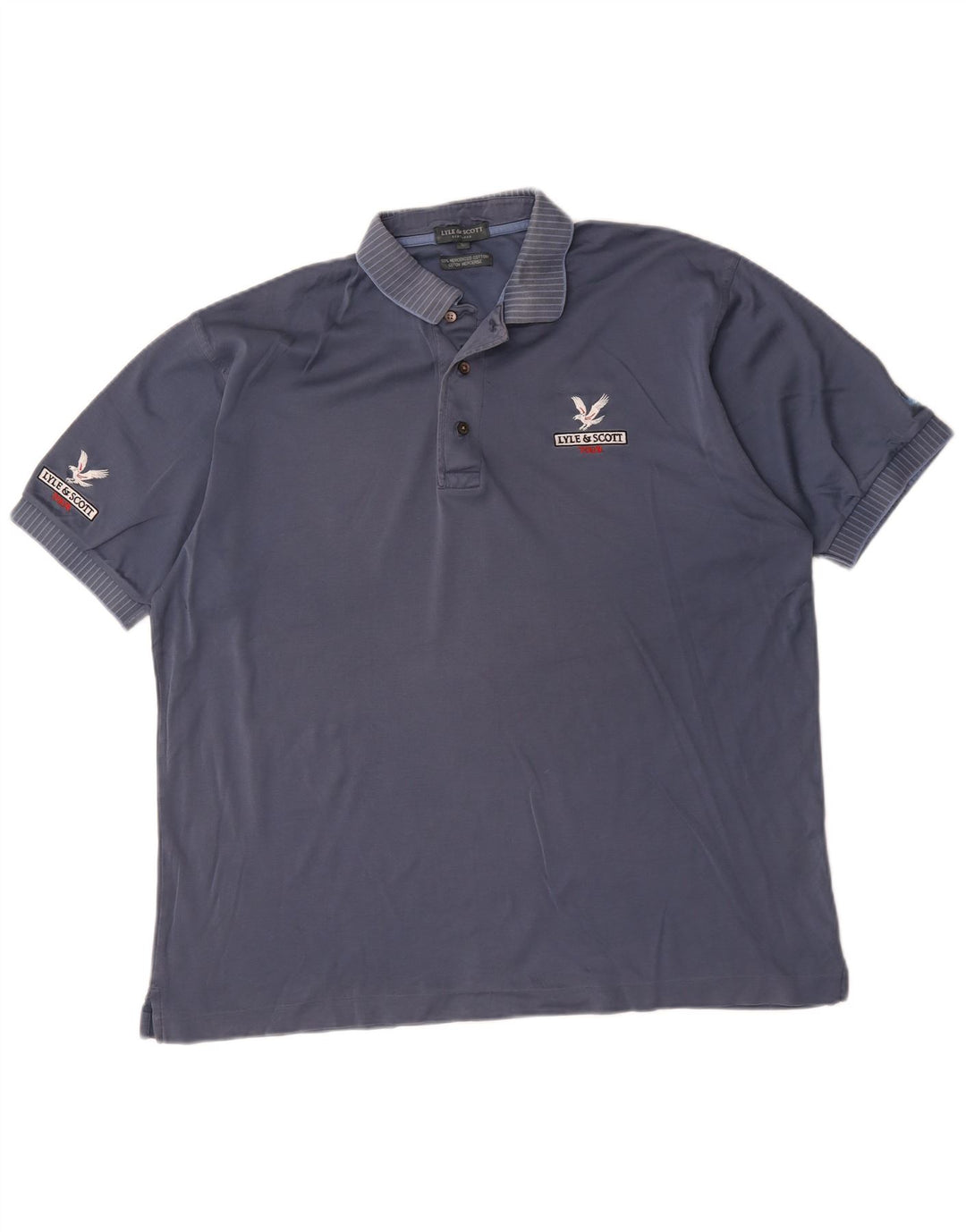 Lyle & Scott Herren-Poloshirt, groß, marineblau, Baumwolle