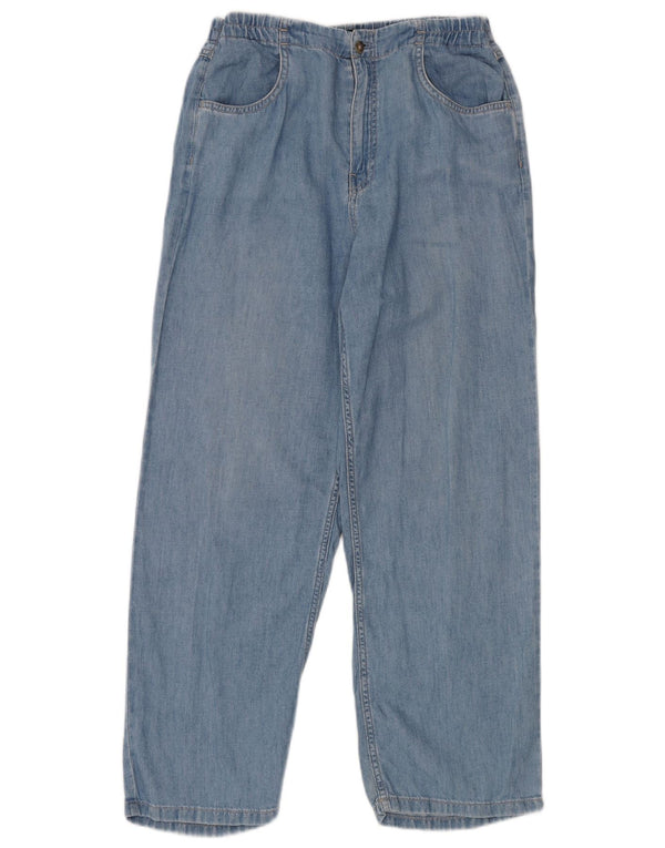 Massimo Dutti Damen High Rise Loose Jeans W28 L28 Blau