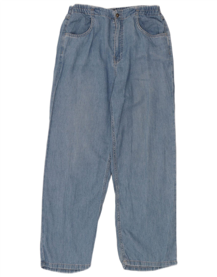 Massimo Dutti Damen High Rise Loose Jeans W28 L28 Blau