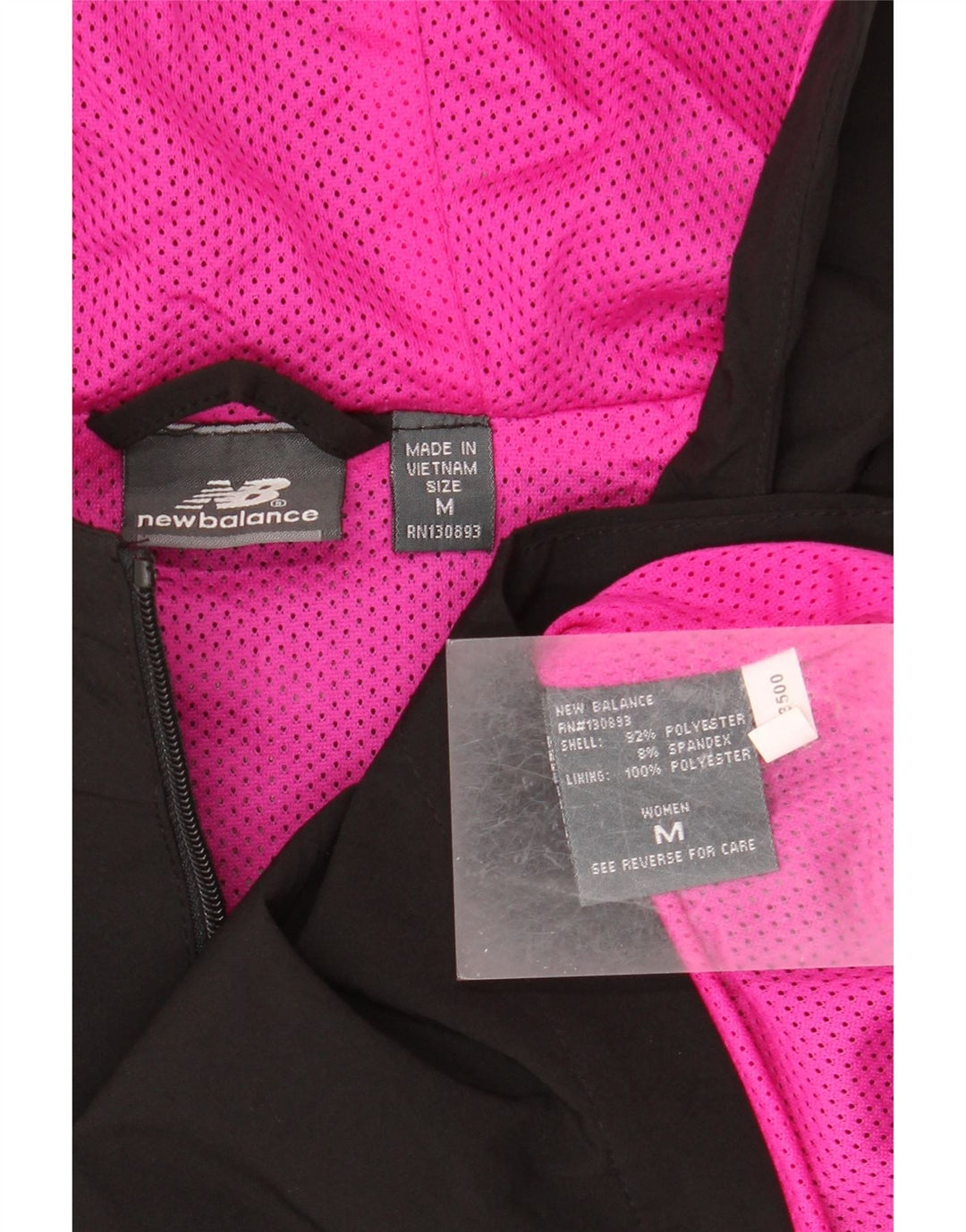 New Balance Damen-Regenmantel mit Kapuze, UK 14, mittelschwarz, Polyester