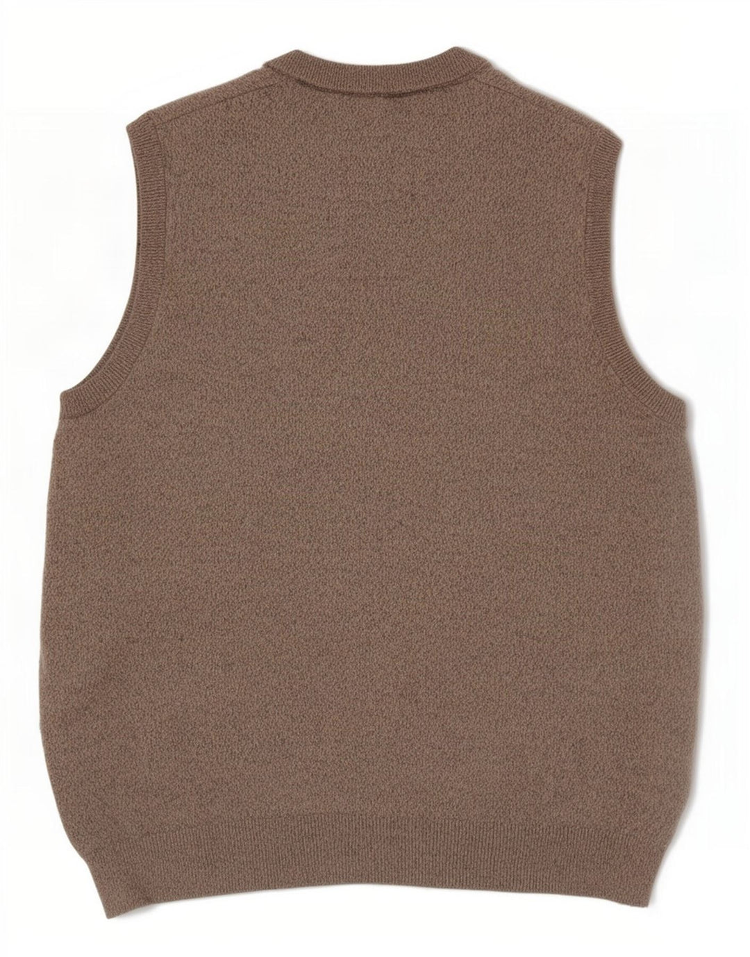 Marks & Spencer Herren-Tanktop, groß, beige gesprenkelte Baumwolle