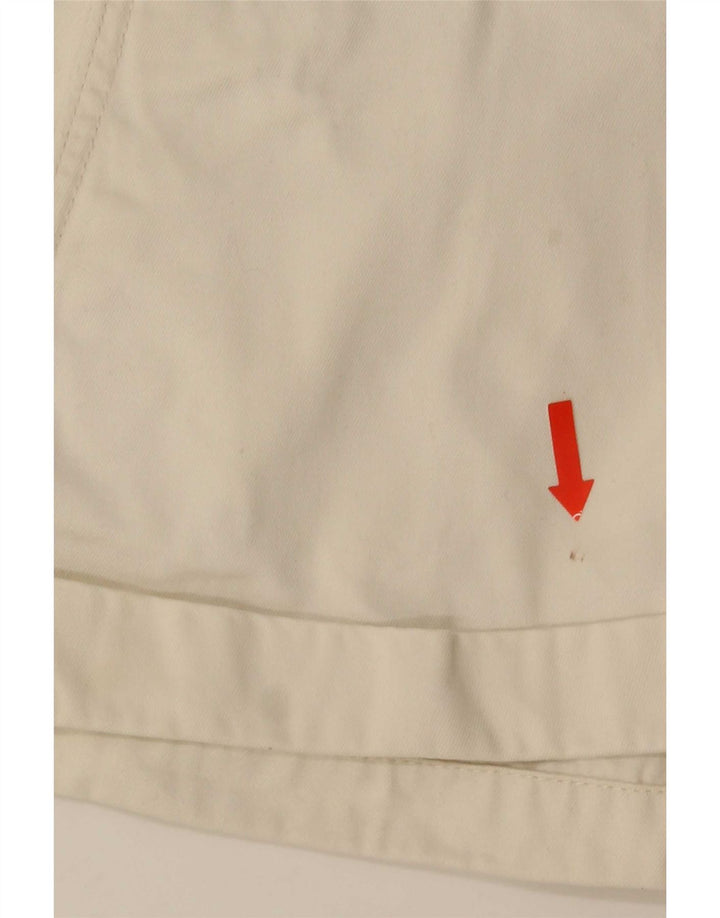 Ralph Lauren Damen Chinoshorts W27 Small Weiße Baumwolle