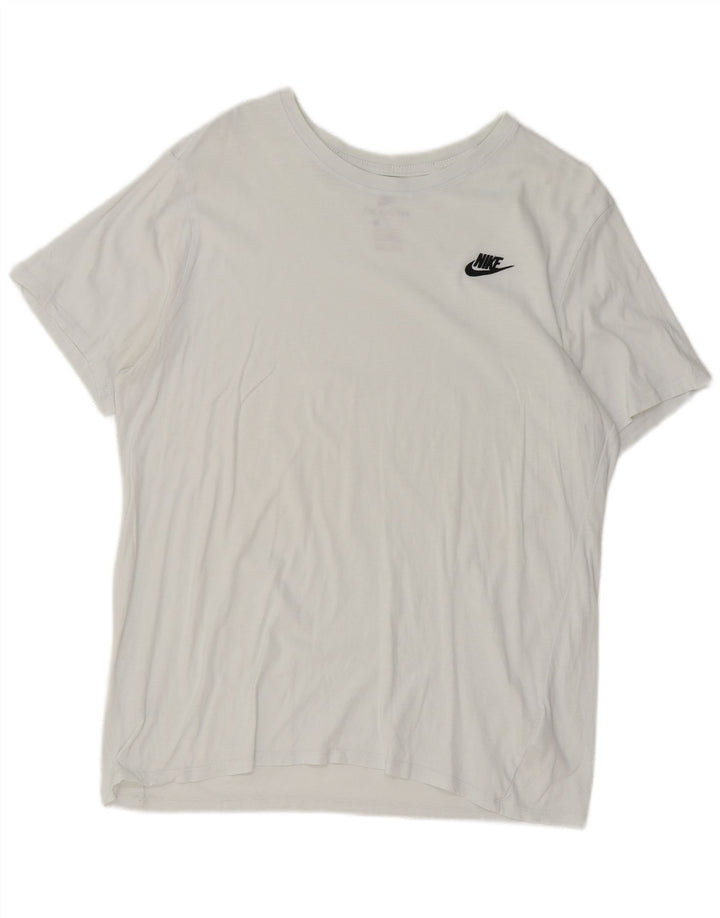 Nike Herren-T-Shirt mit athletischem Schnitt, groß, aus blauer Baumwolle