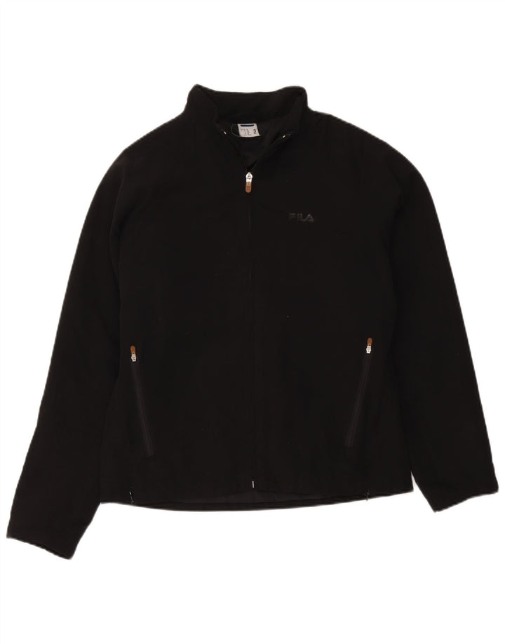 Fila Damen Windjacke UK 14 Medium Schwarz Polyester