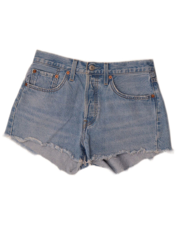 Levi's Damen 501 Denim Hot Pants W26 Small Blaue Baumwolle