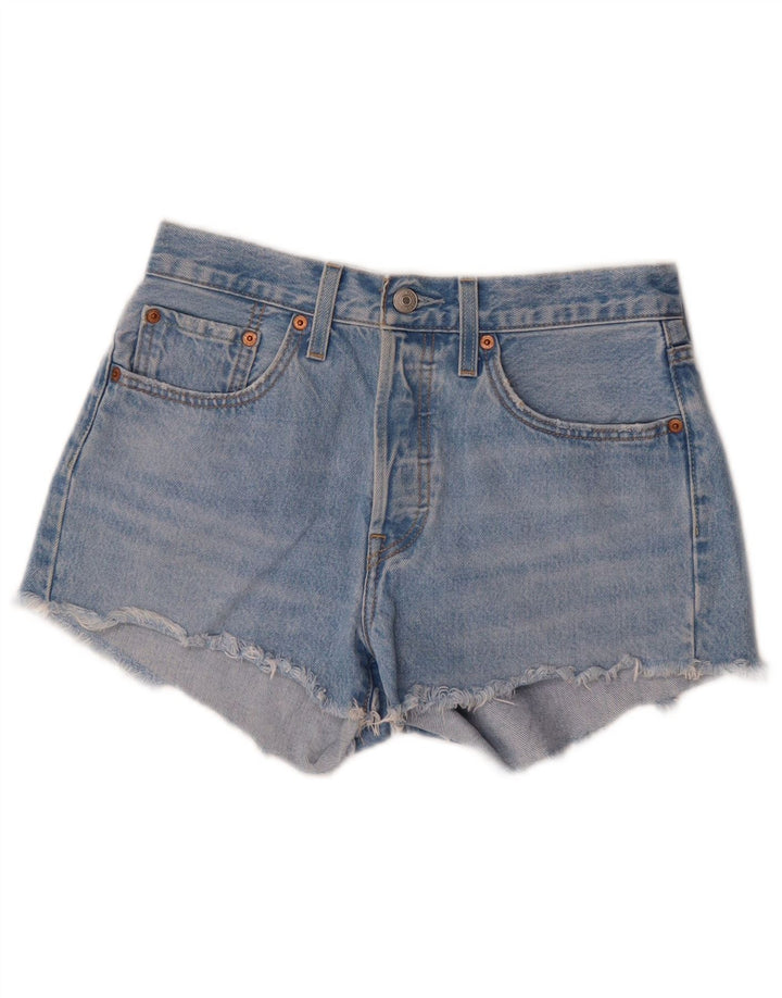 Levi's Damen 501 Denim Hot Pants W26 Small Blaue Baumwolle