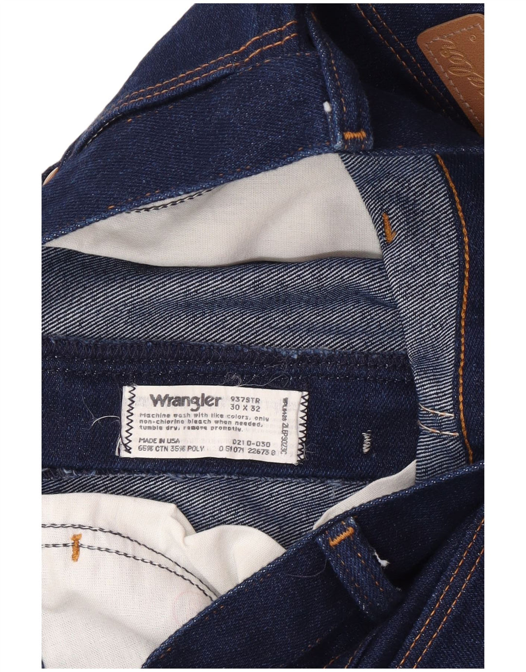 Wrangler Herren Slim Jeans W30 L32 Marineblau Baumwolle