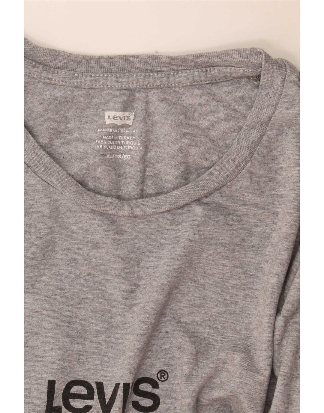 Levi's Herren Grafik-T-Shirt-Oberteil XL Grau meliert