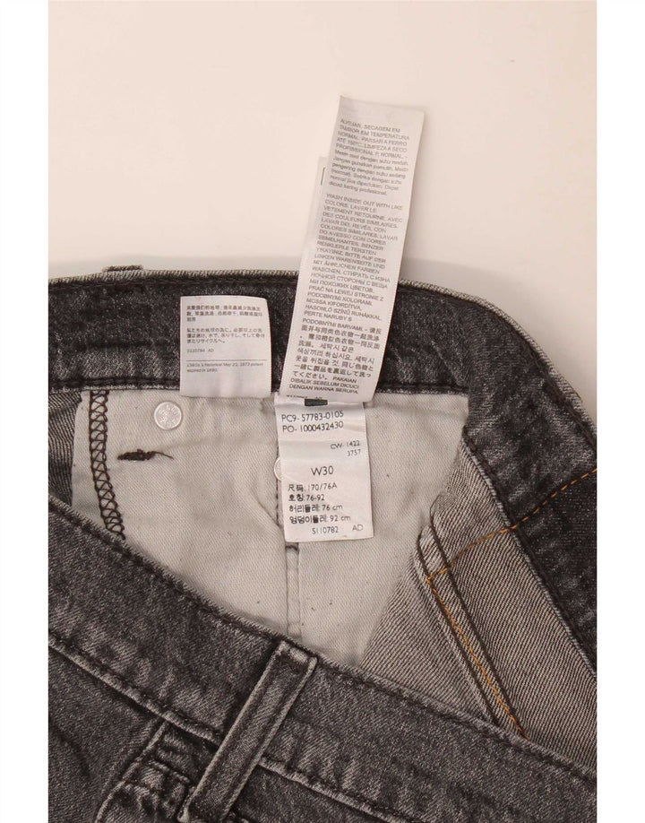 Levi's Herren 502 Straight Jeans W30 L29 Graue Baumwolle