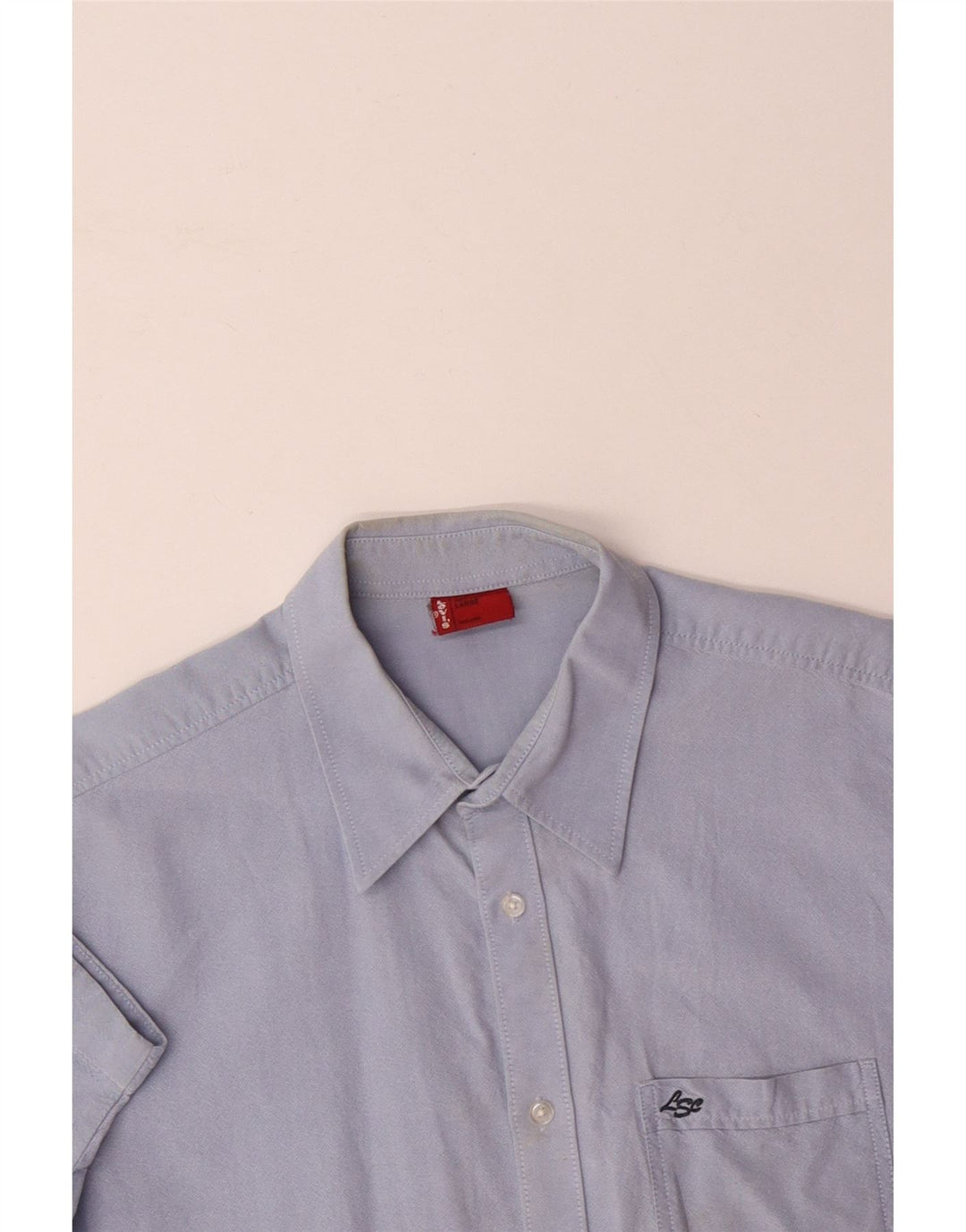 LEVI'S Herren Kurzarmhemd Large Blau