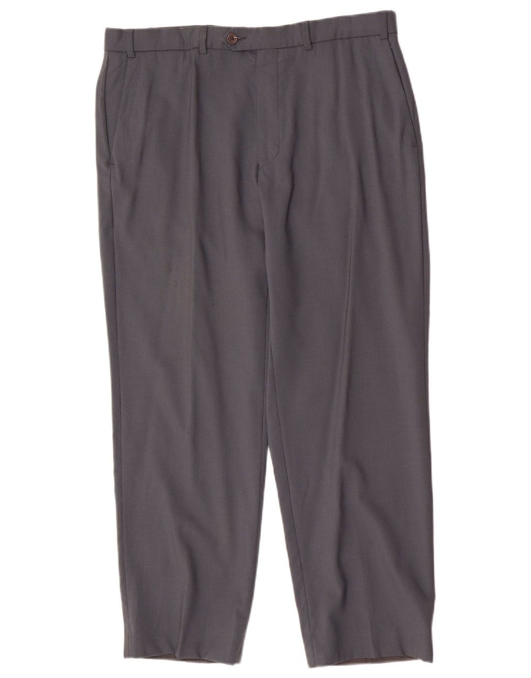 Gerade Herren-Anzughose von Marks & Spencer, W36, L29, graue Schurwolle