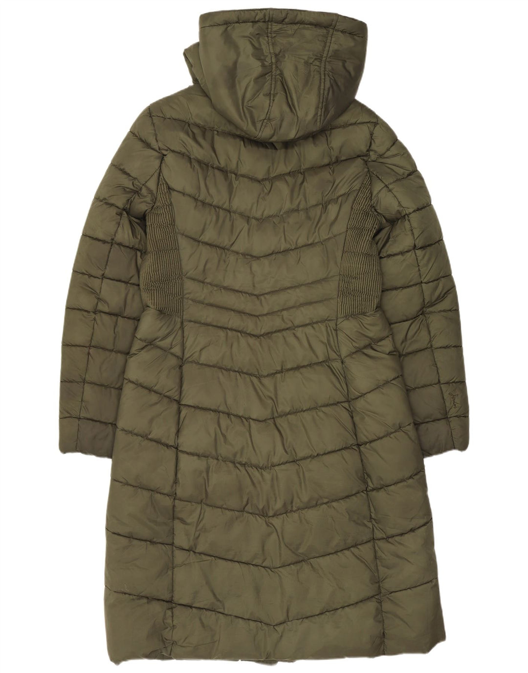 Joules Wattierter Damenmantel mit Kapuze UK 12 Medium Khaki Polyester