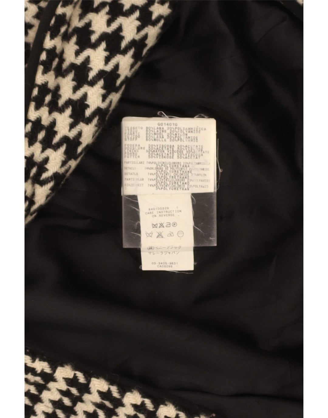 Penny Black Damen-Mantel mit normaler Passform, Größe 38, XS, Wolle mit Hahnentrittmuster