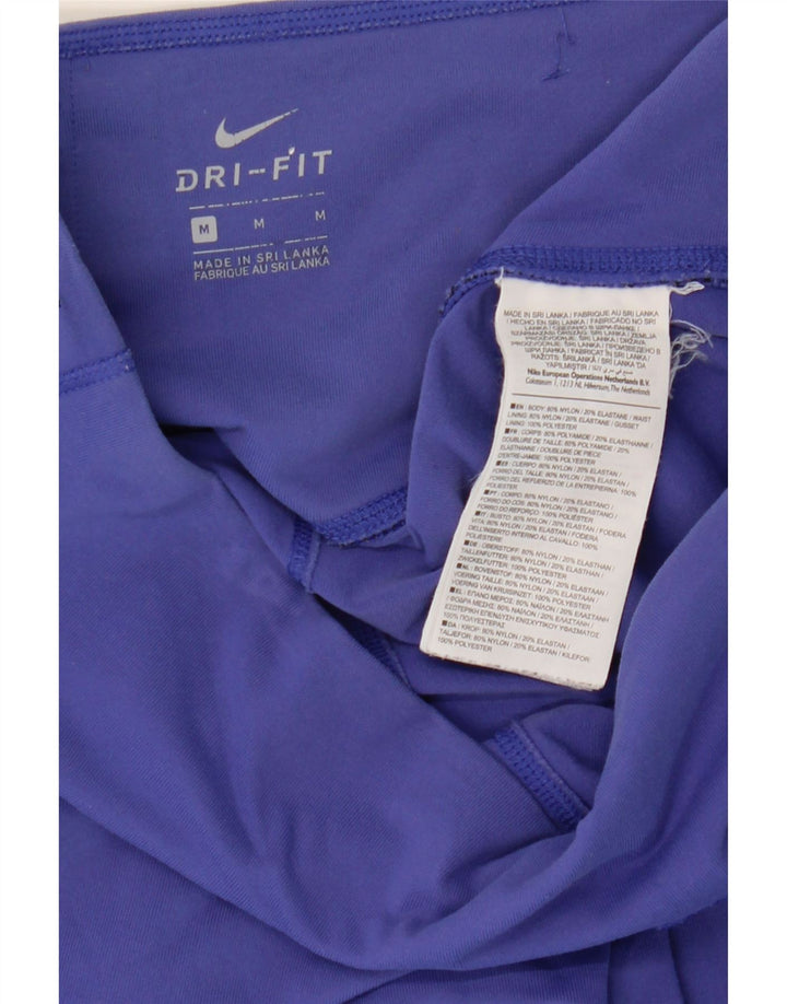 NIKE Damen Dri Fit Leggings UK 12 Medium Lila Nylon