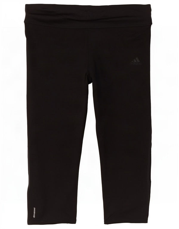Adidas Damen Climalite Capri Leggings UK 12/14 Medium Schwarz