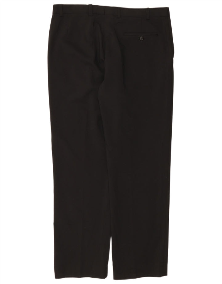 Marks & Spencer Herren Autograph Gerade Anzughose W36 L31 Schwarz
