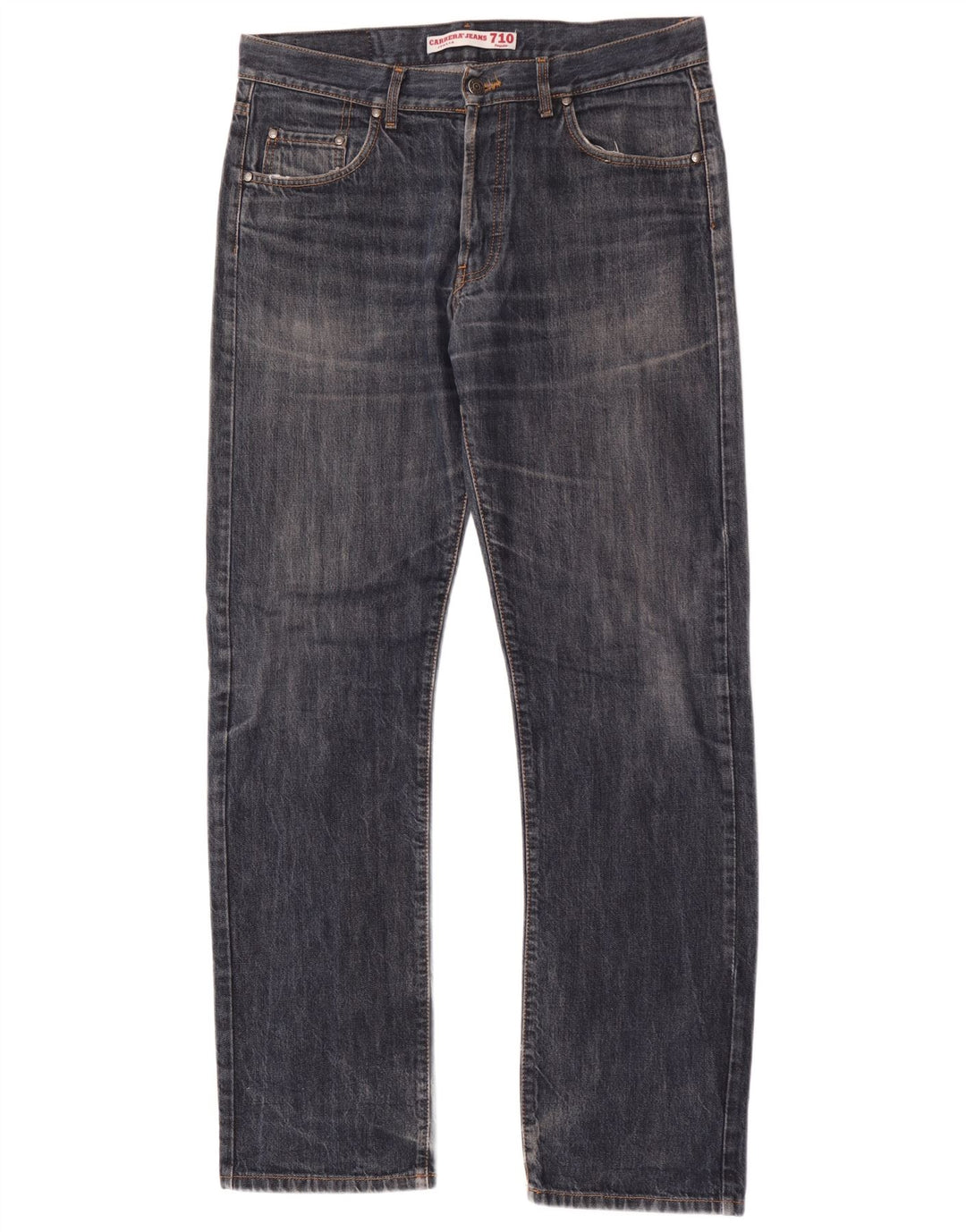 Carrera Herren 710 Straight Jeans W34 L34 Blaue Baumwolle