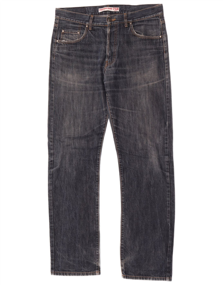 Carrera Herren 710 Straight Jeans W34 L34 Blaue Baumwolle