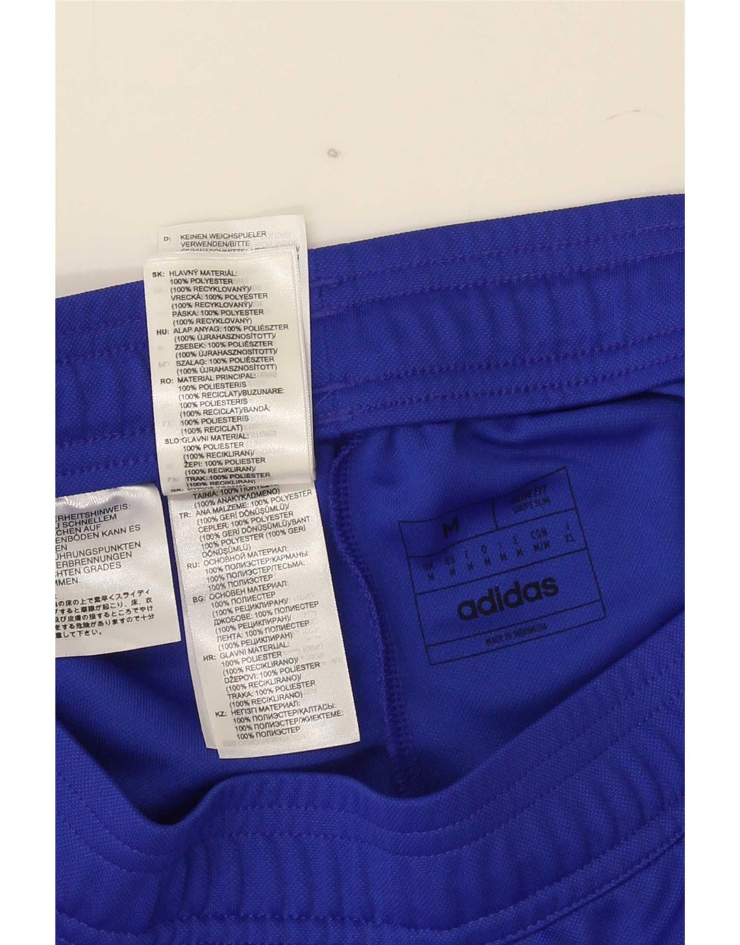 Adidas Herren Aeroready Trainingshose Mittelblaues Colourblock-Polyester