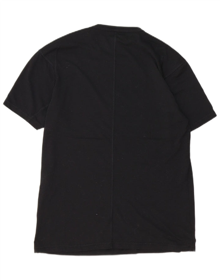 REEBOK Mens T-Shirt Top Medium Black Polyester
