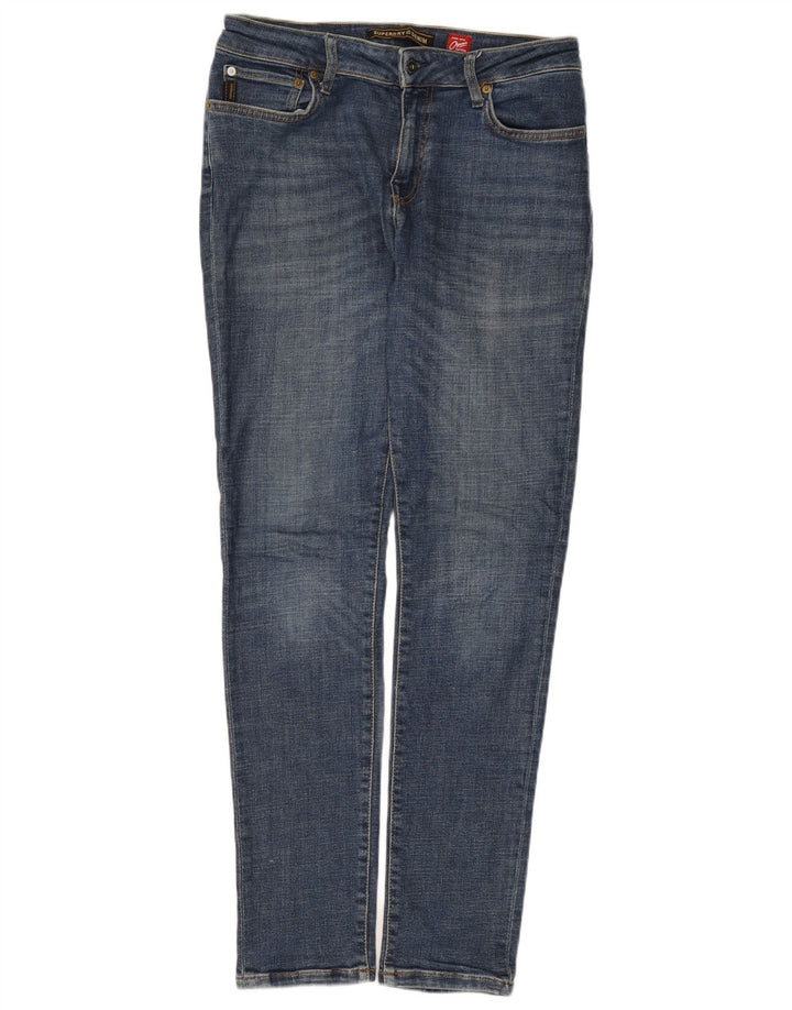 Superdry Herren Slim Jeans W34 L34 Blaue Baumwolle
