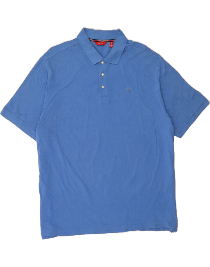 IZOD Mens Polo Shirt 2XL Blue Cotton Vintage Izod and Second-Hand Izod from Messina Hembry 