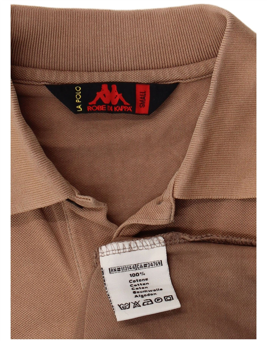 KAPPA Mens Polo Shirt Small Brown