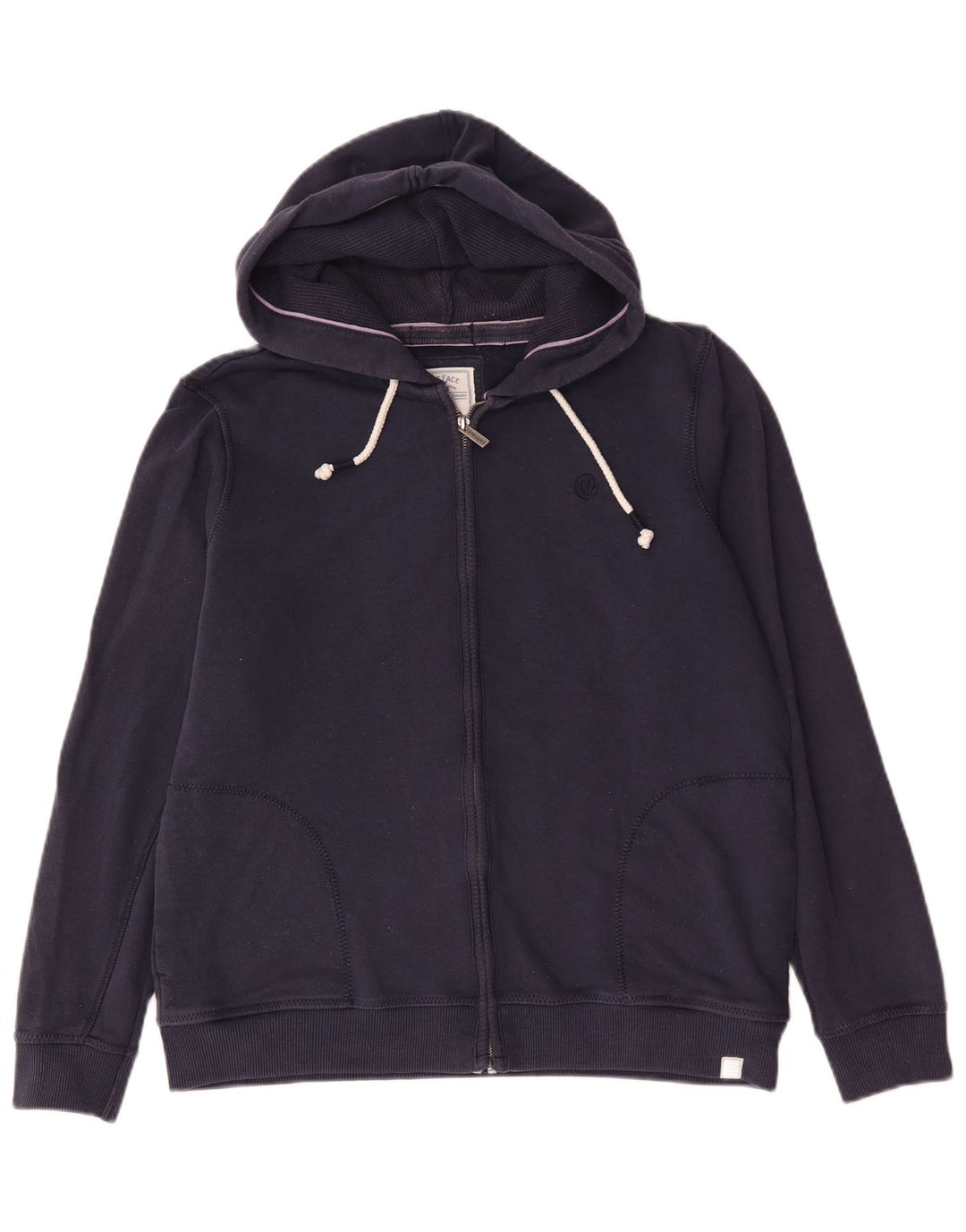 Fat Face Herren-Kapuzenpullover mit Reißverschluss, mittlere marineblaue Baumwolle