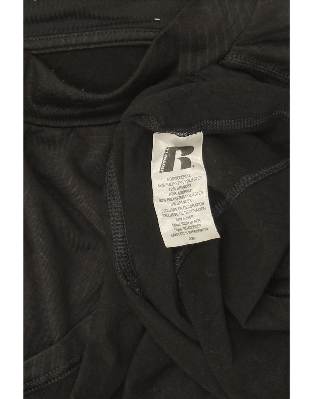 RUSSELL ATHLETIC Mens Dri-Power Pullover Tracksuit Top Large Black Vintage Russell Athletic and Second-Hand Russell Athletic from Messina Hembry 