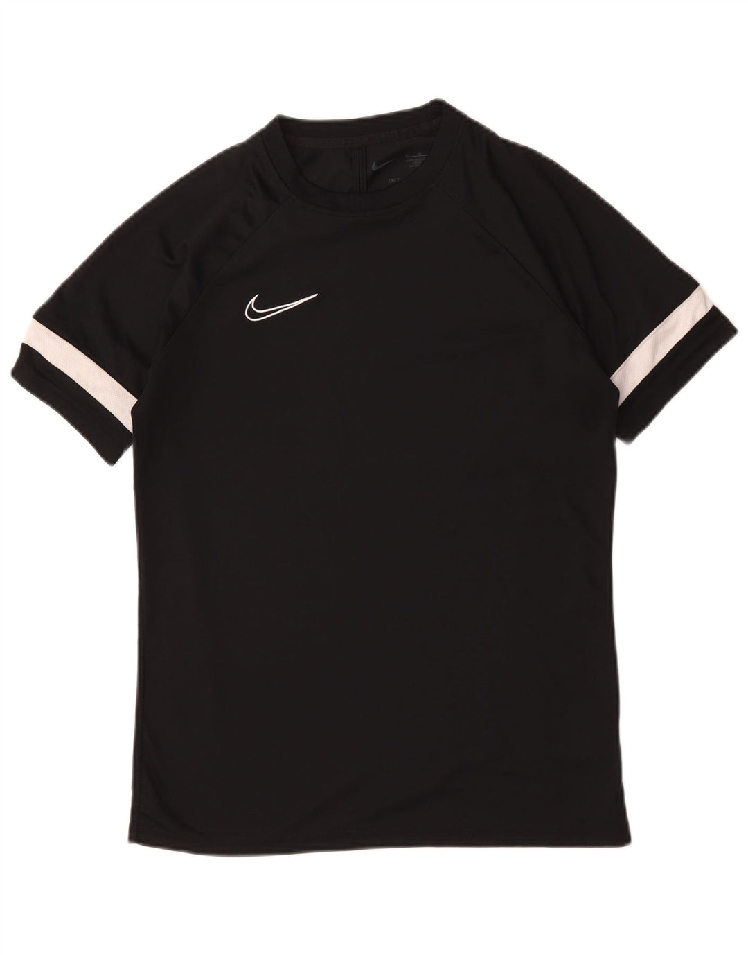 Nike Herren Dri Fit T-Shirt Top Mittelschwarzes Colourblock-Polyester