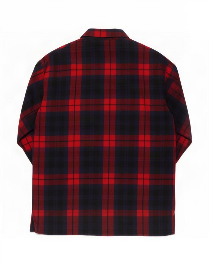 Zara Damen Flanellhemd UK 14 Mittelrot kariert