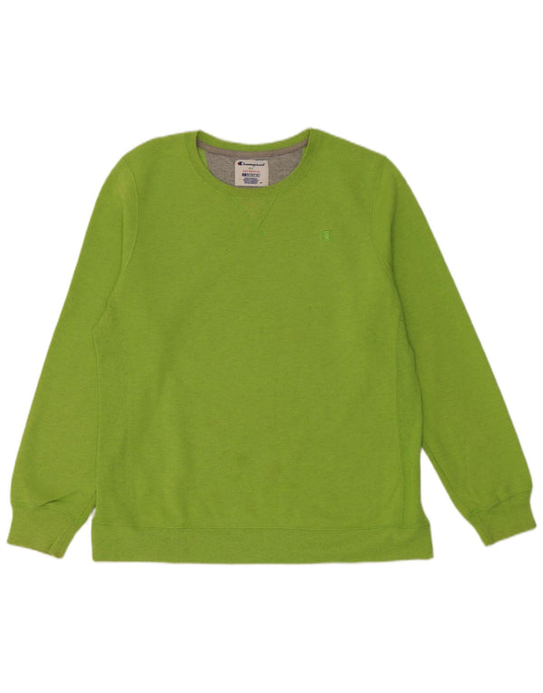 Champion Damen Sweatshirt Pullover UK 18 XL Grüne Baumwolle