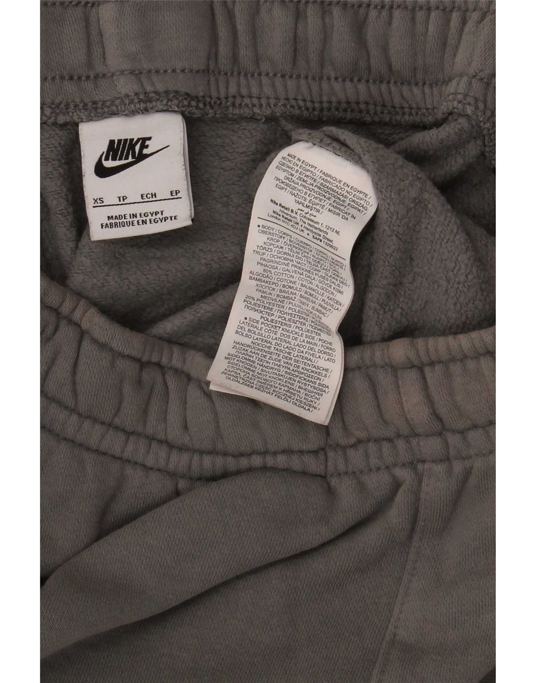 Nike Herren-Trainingshose, Jogginghose, XS, graue Baumwolle